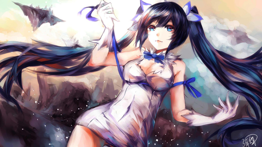 hestia (dungeon ni deai wo motomeru no wa machigatteiru darou ka) drawn by mi_bait