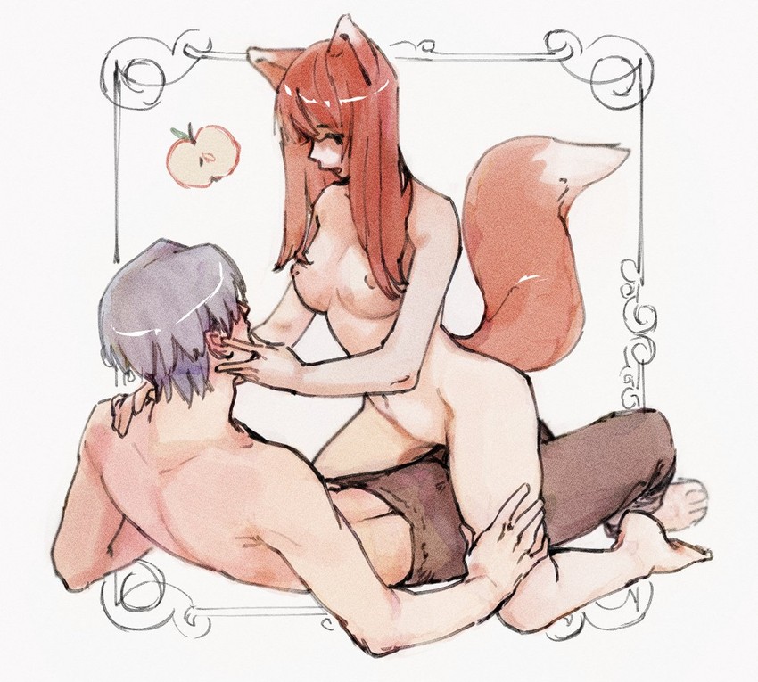 holo and craft lawrence (spice and wolf) drawn by monorhea