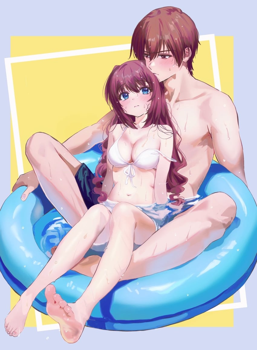 natsume kyousuke and a-chan (little busters!) drawn by miiizuno_lbs