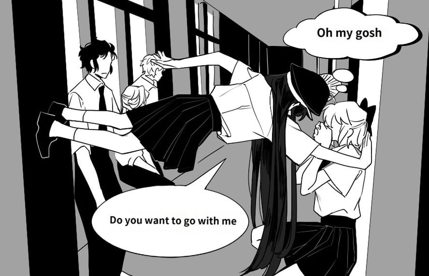okita souji, oda nobunaga, saitou hajime, hijikata toshizou, and yamanami keisuke (fate and 1 more) drawn by sempon_(doppio_note)