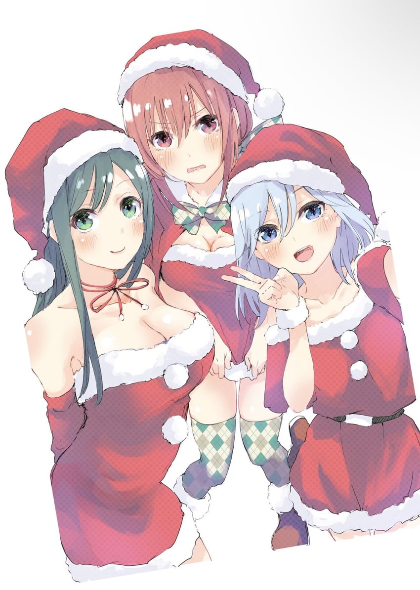 amagami asahi, amagami yae, and amagami yuna (amagami-san chi no enmusubi) drawn by marcey