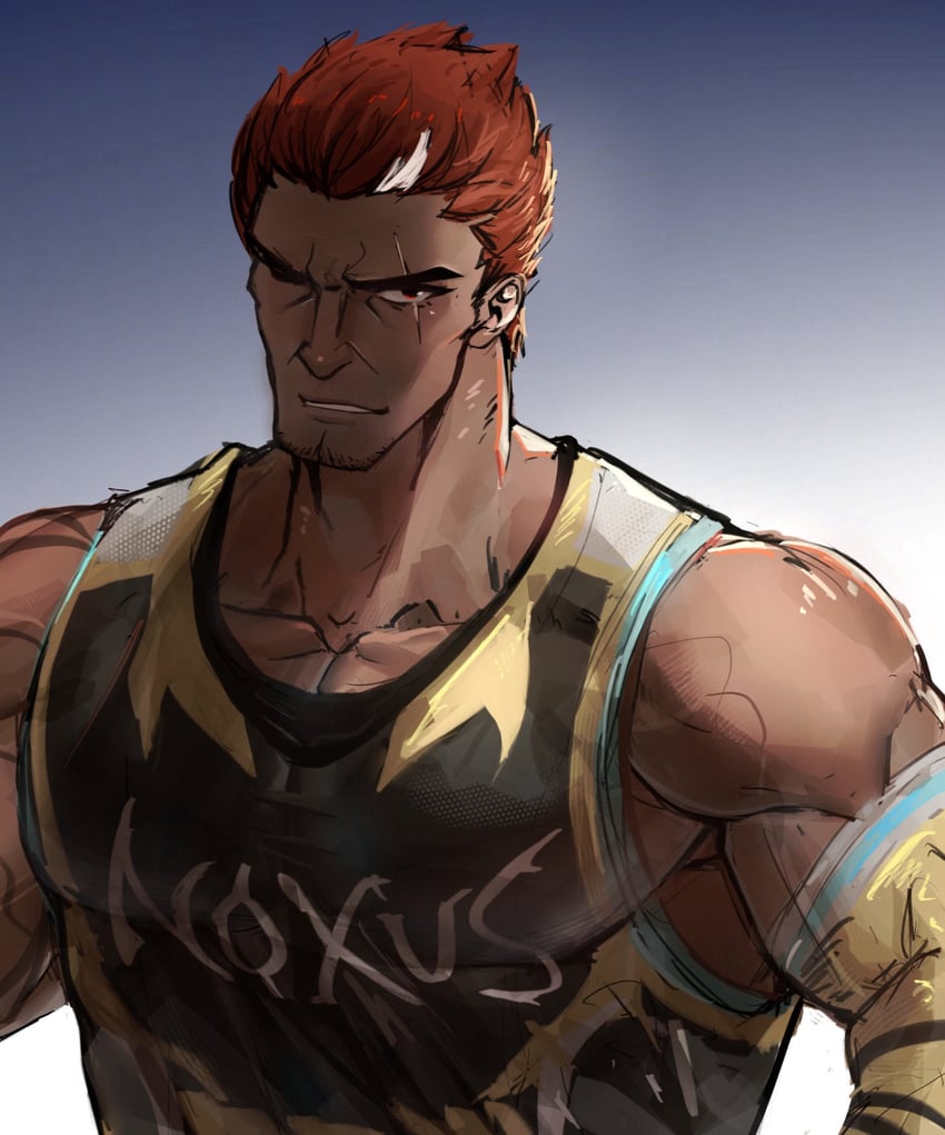 darius (league of legends) drawn by silver_(ordinary_1)
