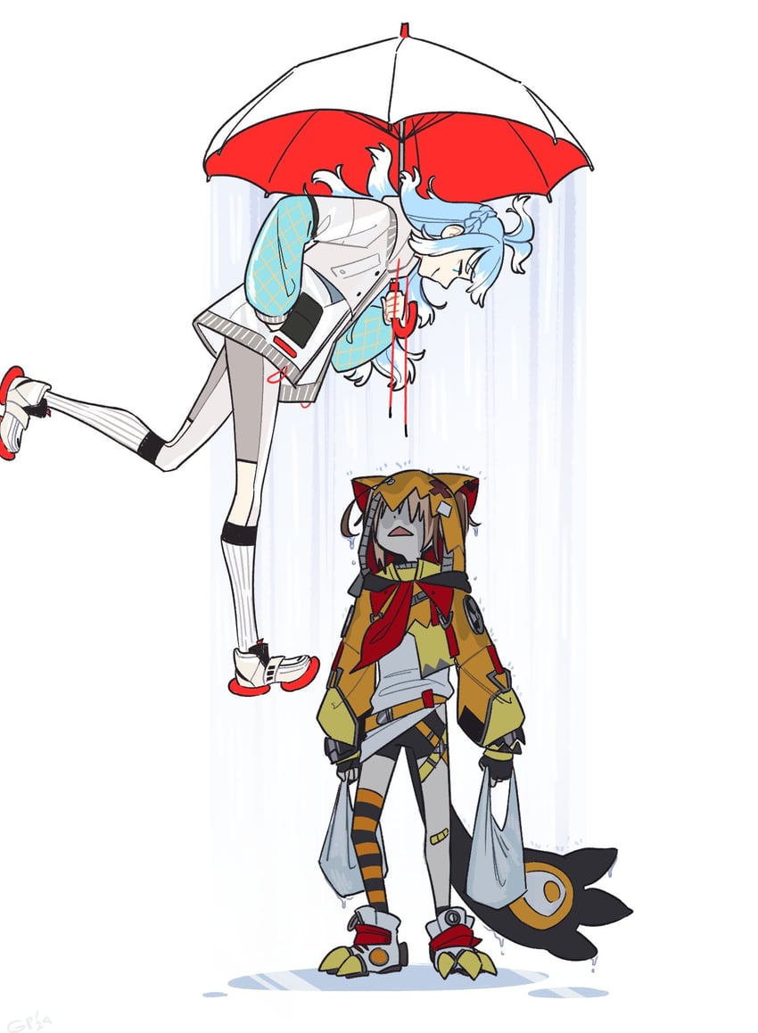 gigi murin and kobo kanaeru (hololive and 2 more) drawn by gigglepox
