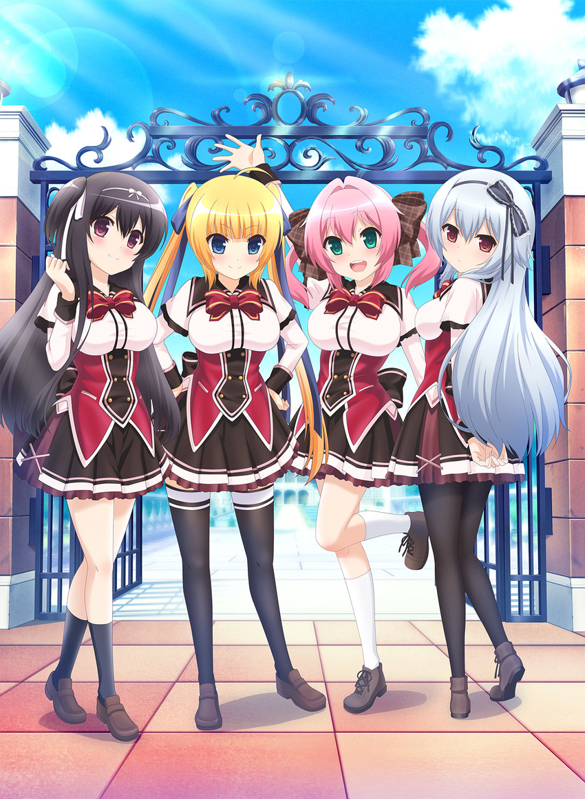 narumi toa, sakuragi roofolet ashe, miyase mihiro, and rokuonji kaoruko (wagamama high spec)