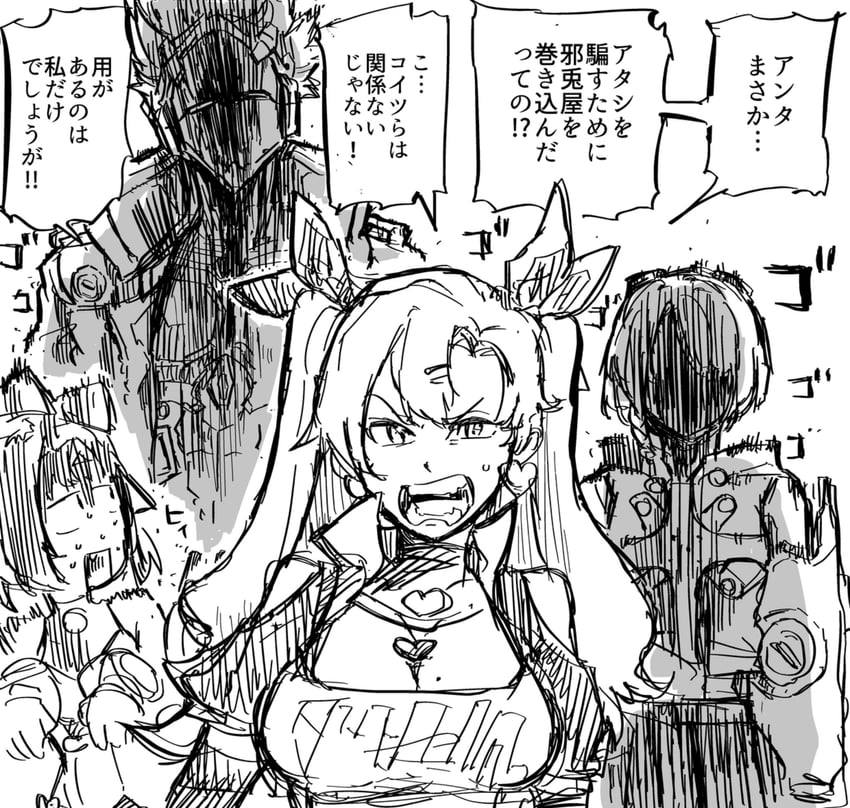 nicole demara, anby demara, nekomiya mana, and billy kid (zenless zone zero) drawn by frm731