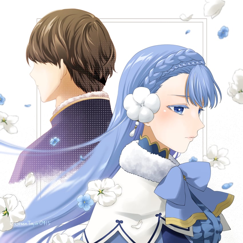 berkut and rinea (fire emblem and 1 more) drawn by midori_no_baku
