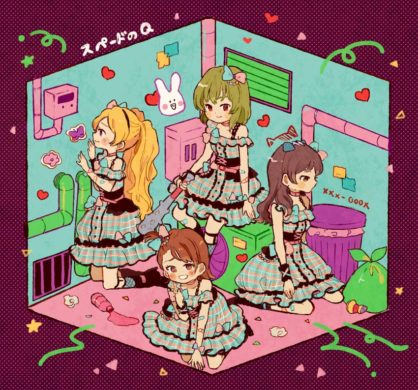 futami ami, kitazawa shiho, emily stewart, and nagayoshi subaru (idolmaster and 2 more) drawn by sumomo_030102