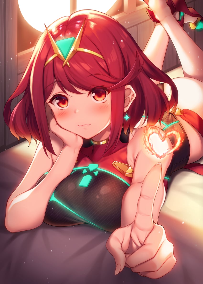 pyra (xenoblade chronicles and 1 more) drawn by raiou