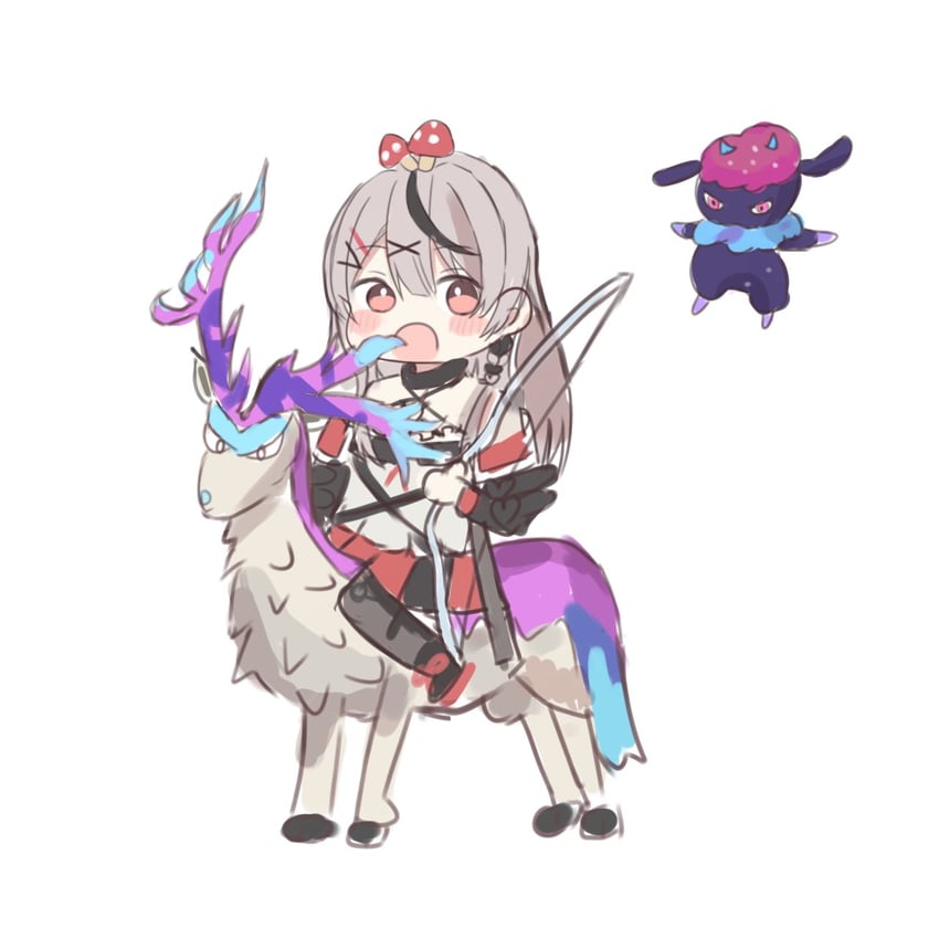 sakamata chloe, daedream, and eikthyrdeer (hololive and 1 more) drawn by arutya
