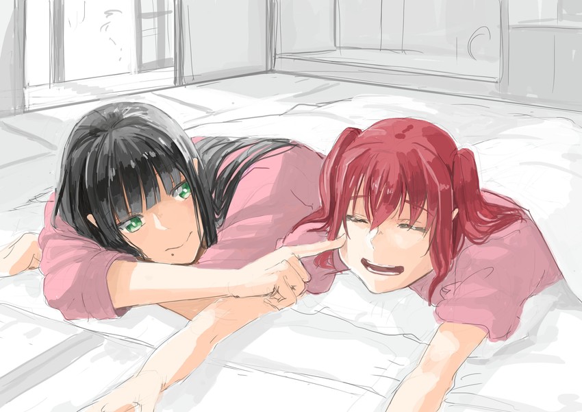 kurosawa dia and kurosawa ruby (love live! and 1 more) drawn by kawaoka_sachio
