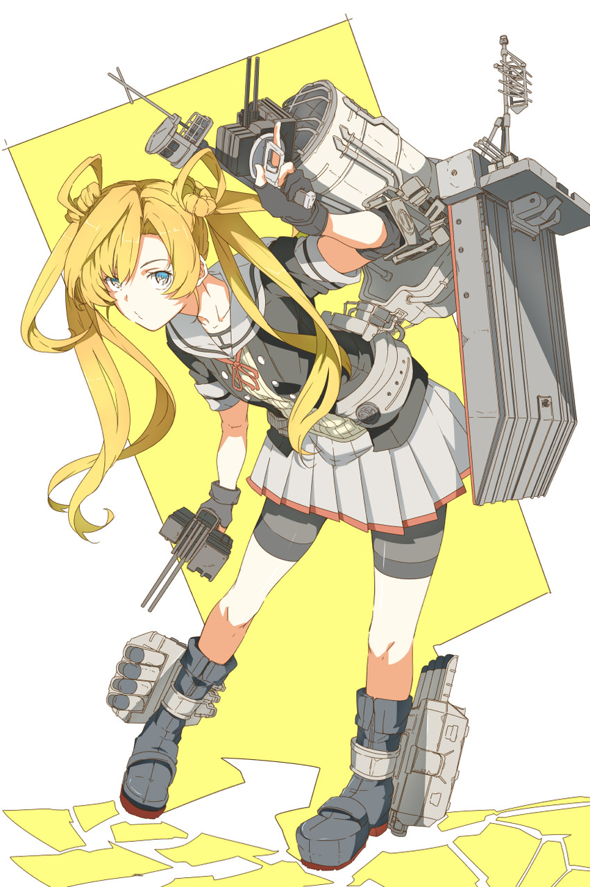 abukuma and abukuma kai ni (kantai collection) drawn by ninimo_nimo