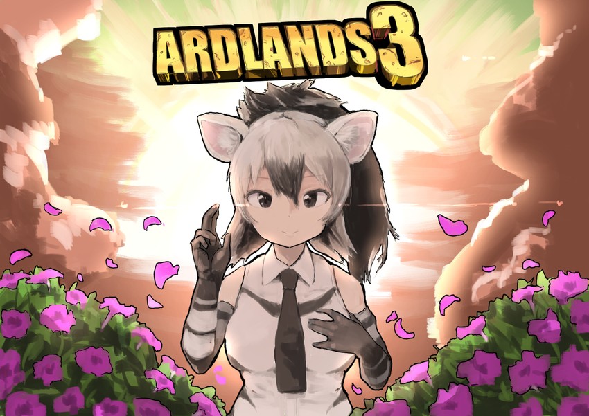 aardwolf (kemono friends and 2 more) drawn by kadim