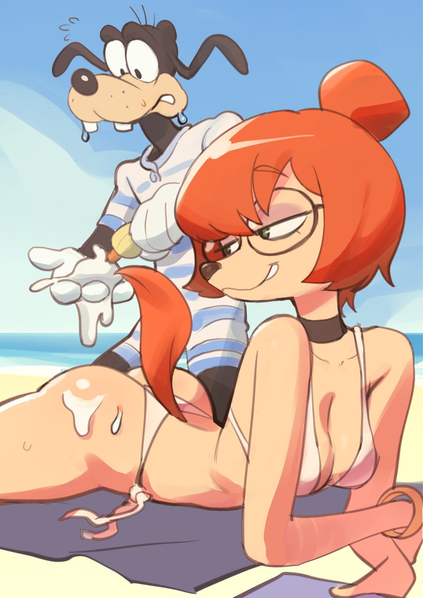 goofy and sylvia marpole (mickey mouse & friends and 2 more) drawn by colo_(nagrolaz)