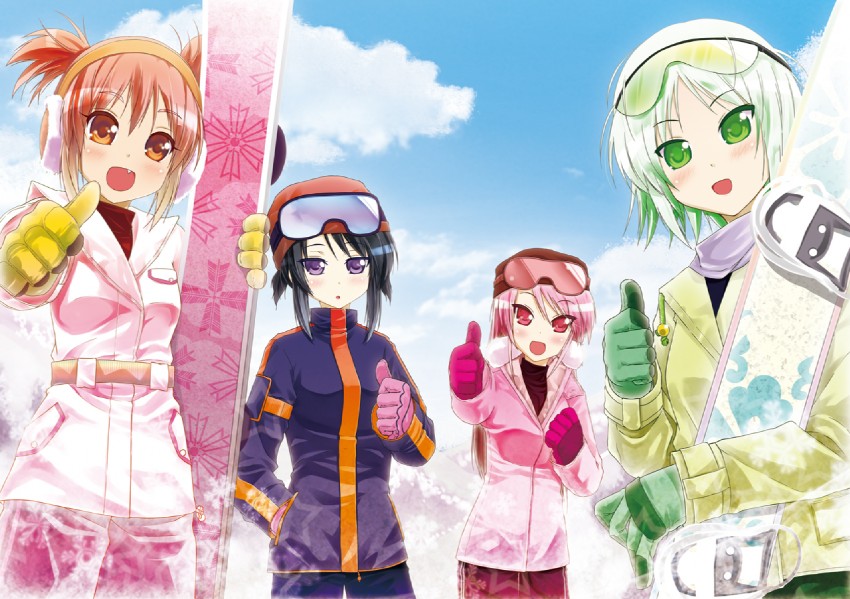 kikuno mira, kamishima mihori, kuromine koyuki, and hatano kirie (original and 1 more) drawn by porurin