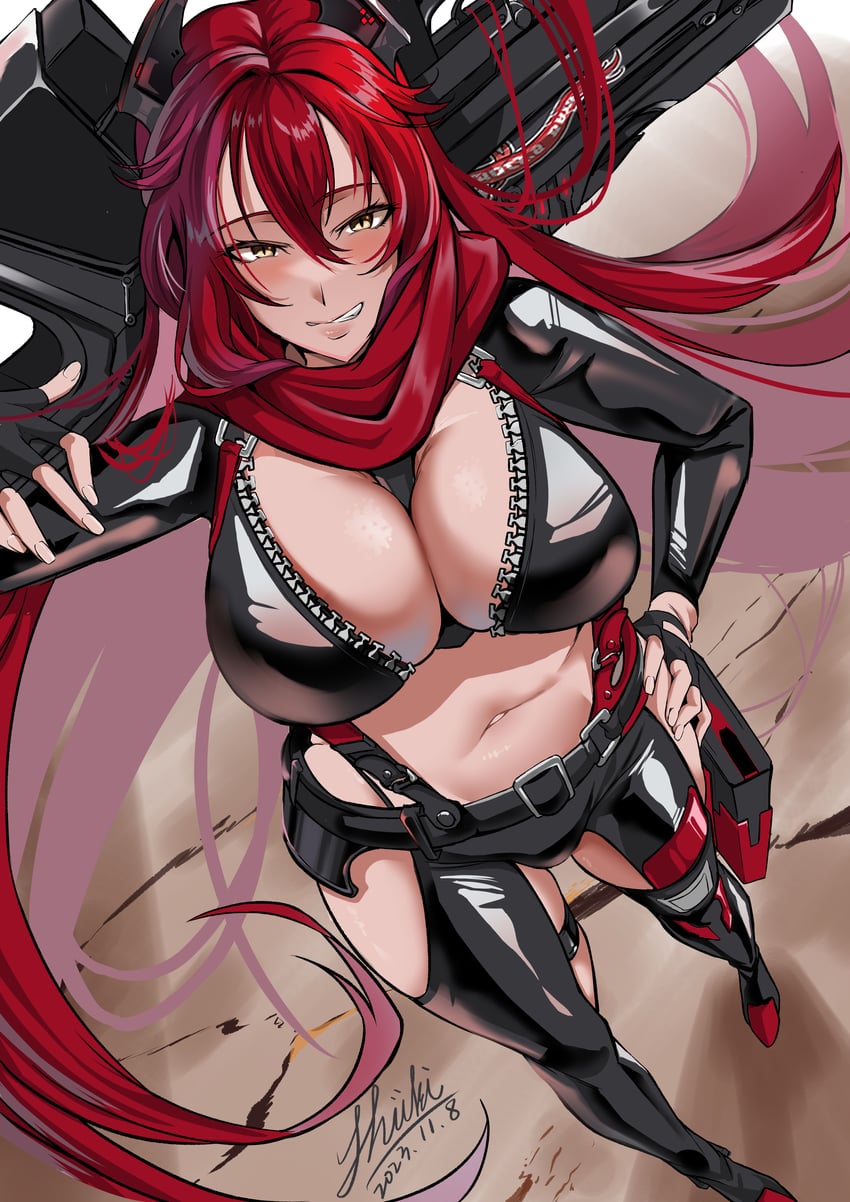 red hood (goddess of victory: nikke) drawn by shiki_(love-saber)