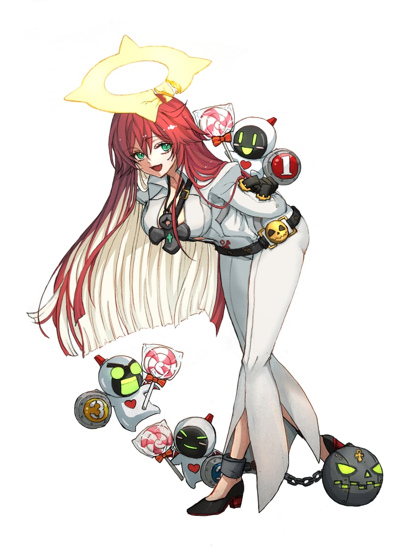 jack-o' valentine, knight servant, magician servant, and lancer servant (guilty gear and 1 more) drawn by ebi_pri_shrimp