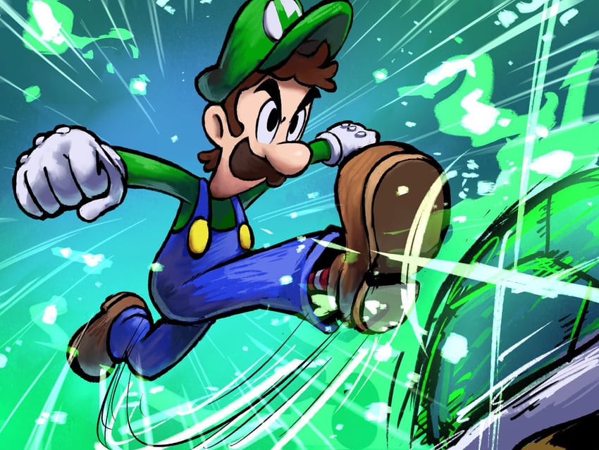 luigi (mario and 2 more) drawn by ya_mari_6363
