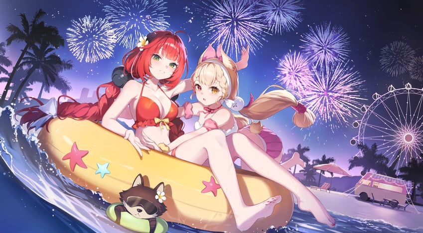 ukinami yuzuha and alice thymefield (zenless zone zero) drawn by morimori_(14292311)