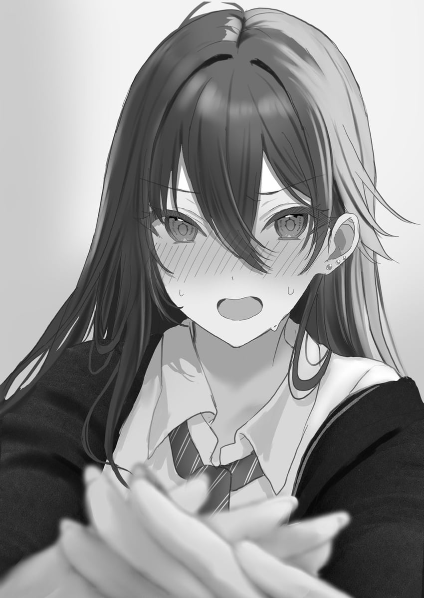 shimizu kei (tonari no seki no yankee shimizu-san ga kami wo kuroku somete kita) drawn by hamu_(plot_sy)