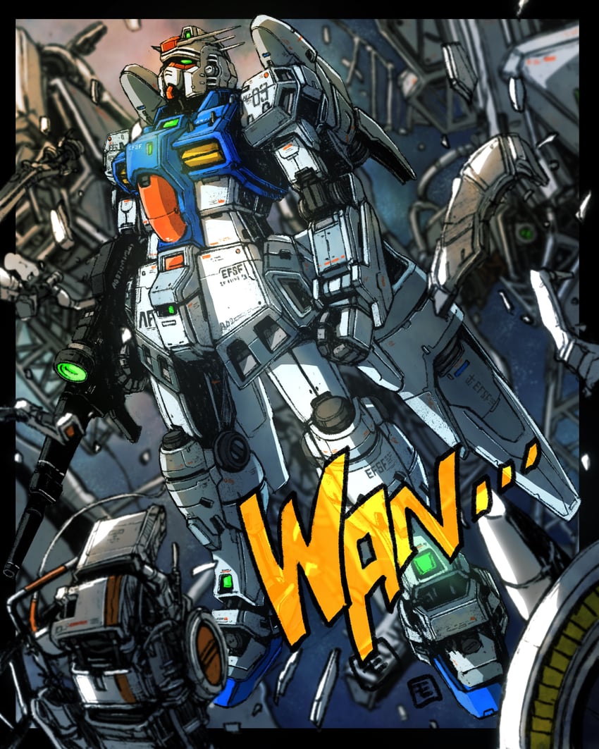 gundam gp-03 stamen (gundam and 1 more) drawn by moyan
