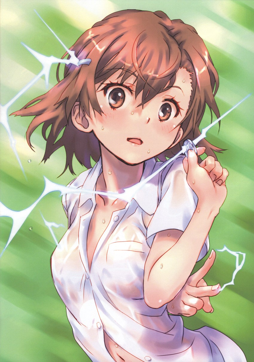 misaka mikoto (toaru majutsu no index and 1 more) drawn by raika9