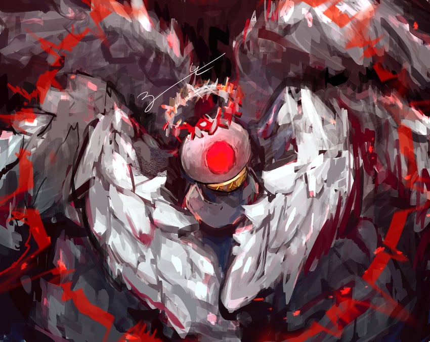 whitenight (project moon and 1 more) drawn by aoruuto
