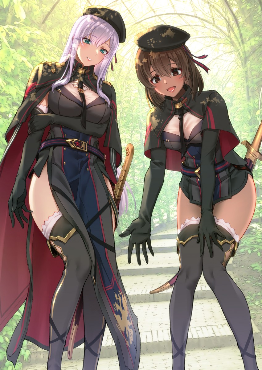 sharifah ozdil and alexandra viktorovna dashkova (original) drawn by saruchitan