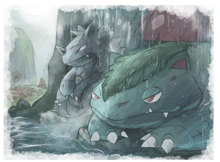 venusaur and rhydon (pokemon) drawn by venusaur-propaganda