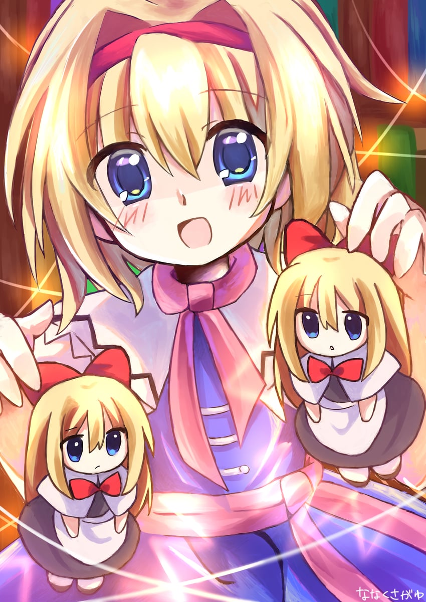 alice margatroid and shanghai doll (touhou) drawn by nanakusagayu_(7_kusagayu)