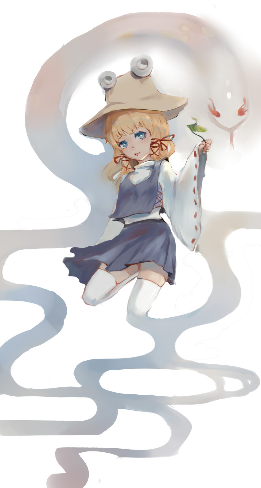 moriya suwako and mishaguji (touhou) drawn by dada_(pixiv7594450)