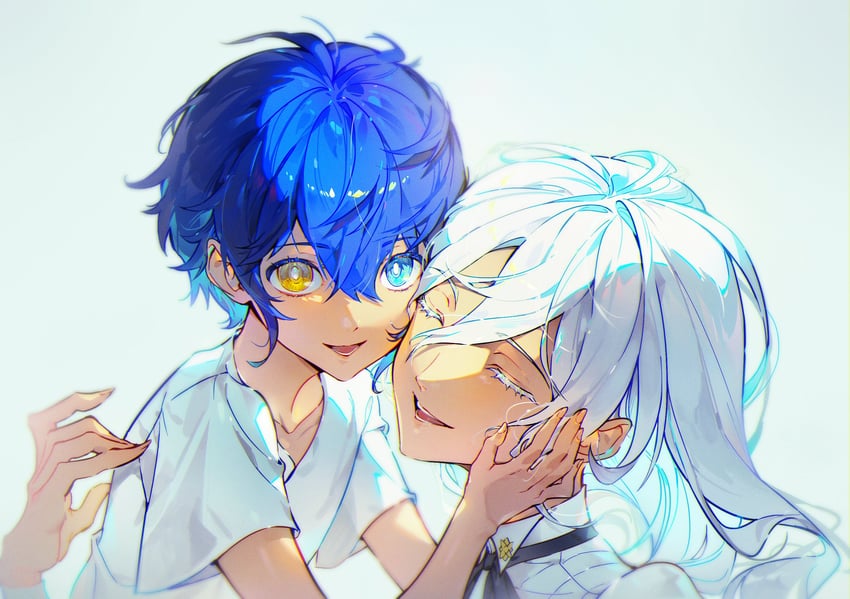 protagonist and the prince (metaphor: refantazio) drawn by themoonrabbit