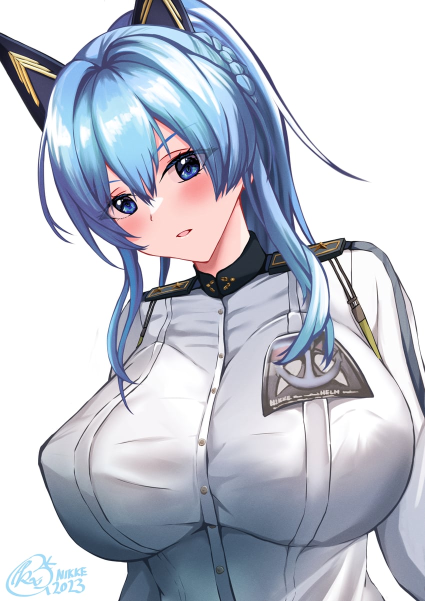 helm (goddess of victory: nikke) drawn by artxeku