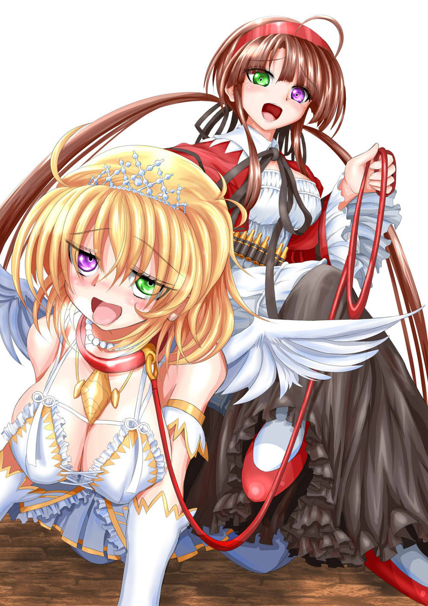 ryouna and ryoubi (senran kagura and 1 more) drawn by tope_suicida_(tanishi)