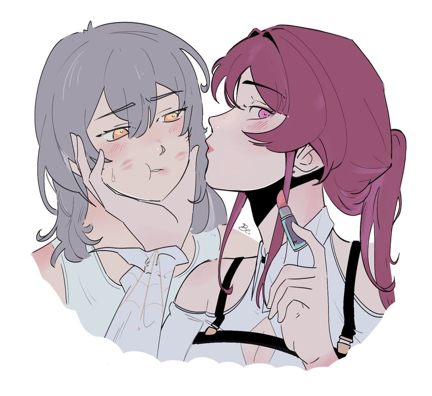 trailblazer, stelle, and kafka (honkai and 1 more) drawn by domnb13