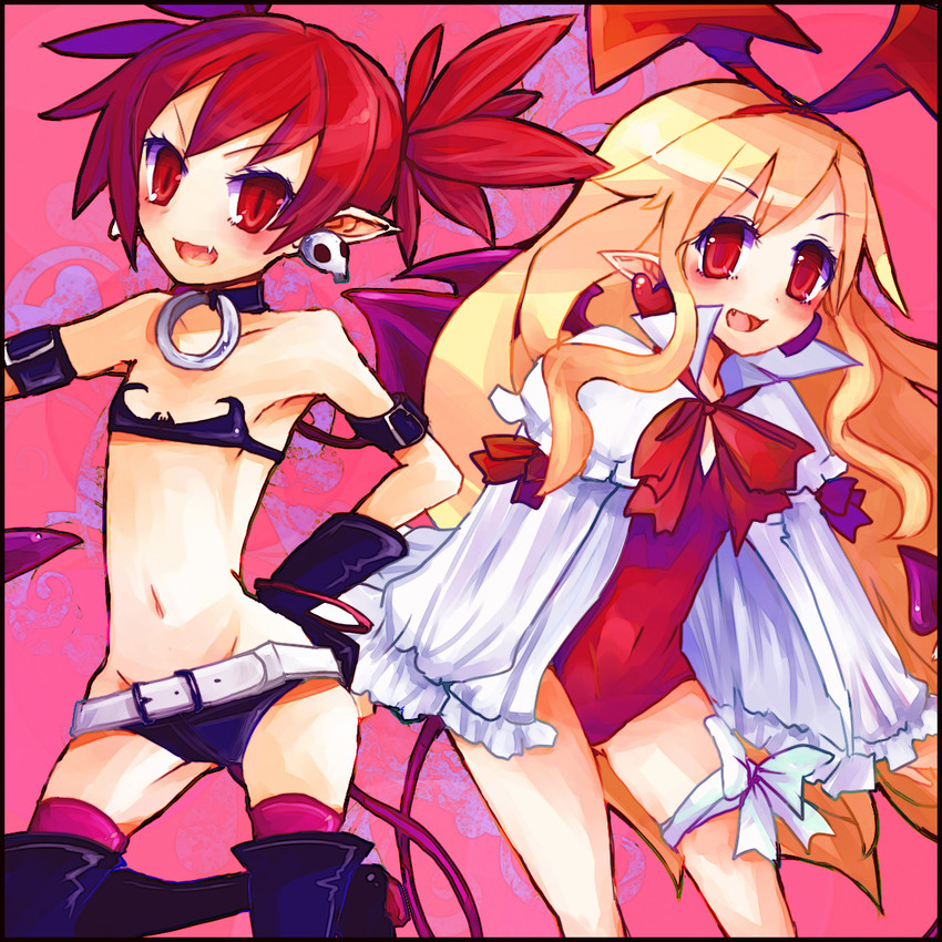 etna and flonne (disgaea and 1 more) drawn by scottish09
