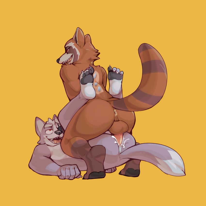 rocket raccoon and wolf o'donnell (marvel and 2 more) drawn by jrjresq