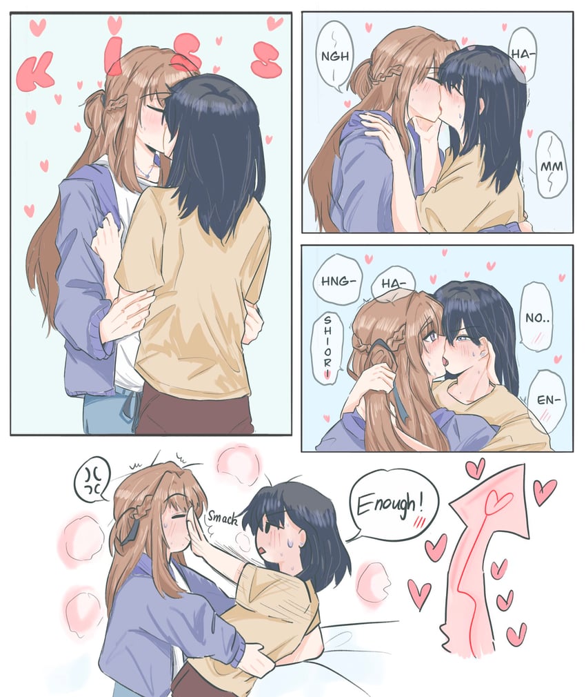 miyagi shiori and sendai hazuki (shuuniichido classmate wo kau hanashi) drawn by elephon