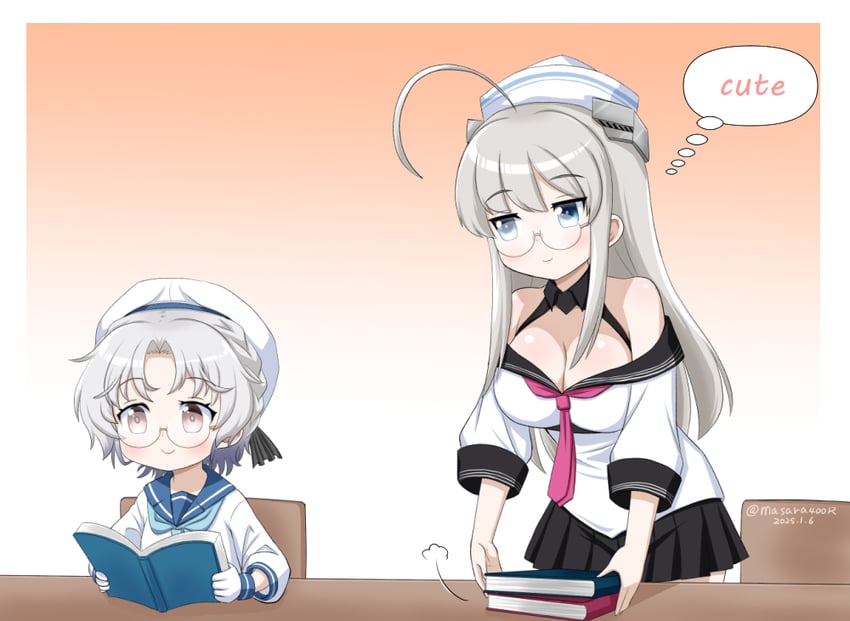 hirato and heywood l. edwards (kantai collection) drawn by masara_(chuujou)