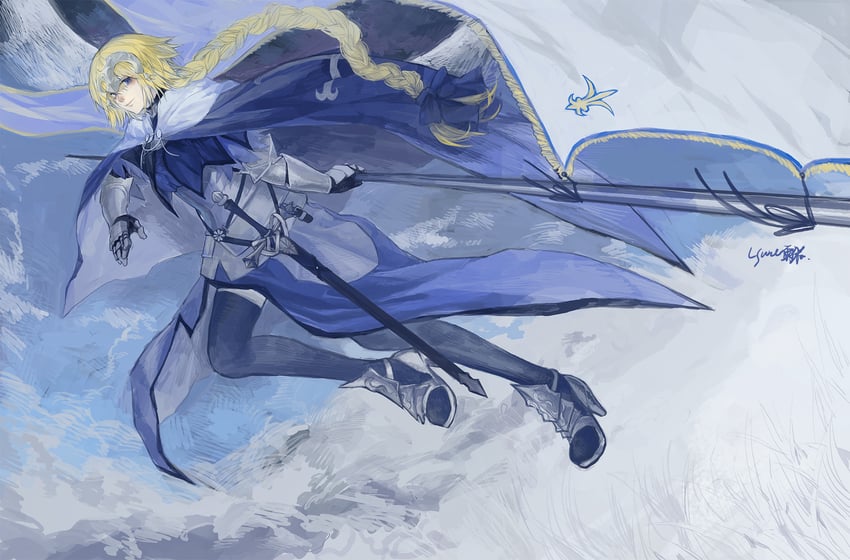 jeanne d'arc (fate and 1 more) drawn by lsunl
