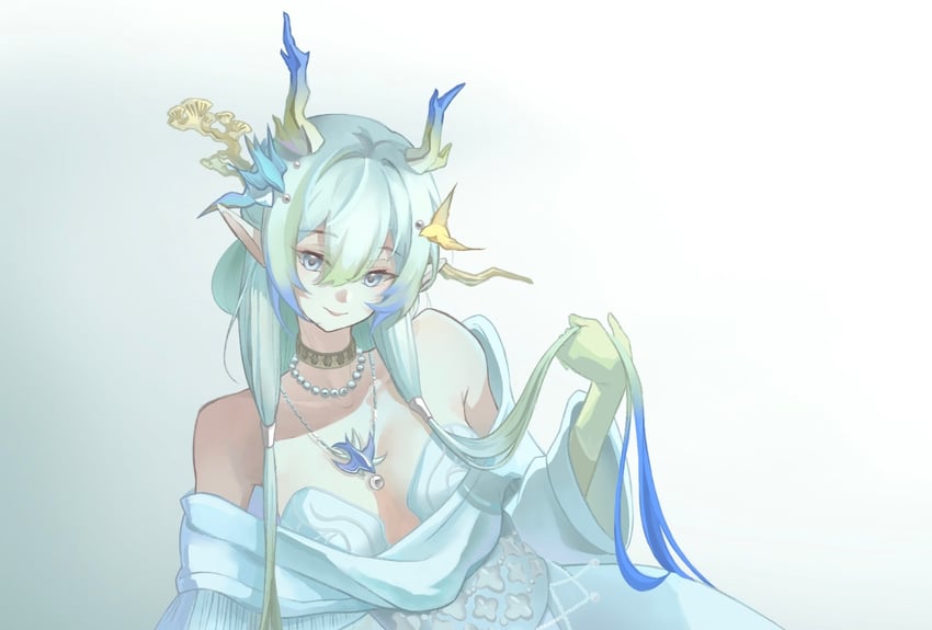 shu (arknights and 1 more) drawn by luo_mi_101