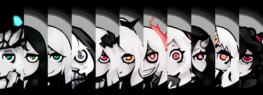 wo-class aircraft carrier, seaport princess, re-class battleship, battleship princess, ta-class battleship, and 6 more (kantai collection) drawn by deel_(rkeg)