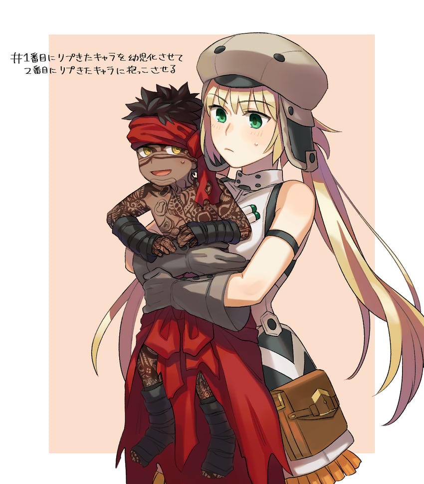 artoria pendragon, artoria caster, and angra mainyu (fate and 1 more) drawn by shibakou