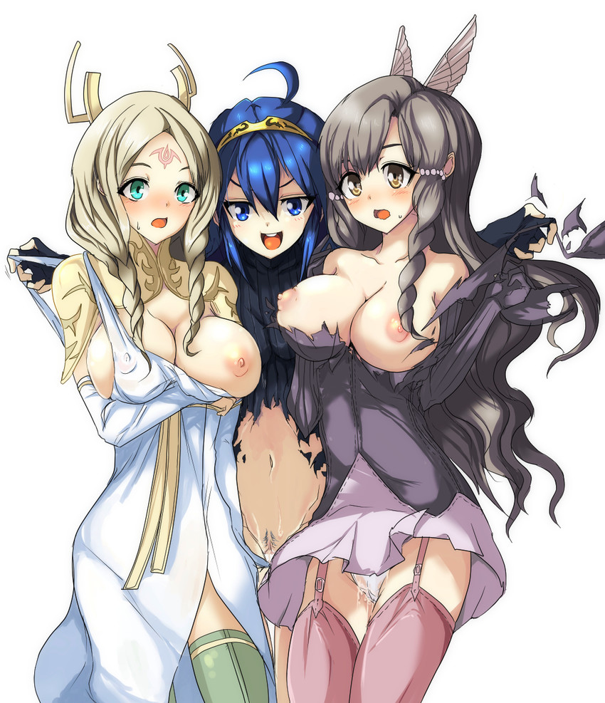 lucina, sumia, and emmeryn (fire emblem and 1 more) drawn by echizen_(hvcv)
