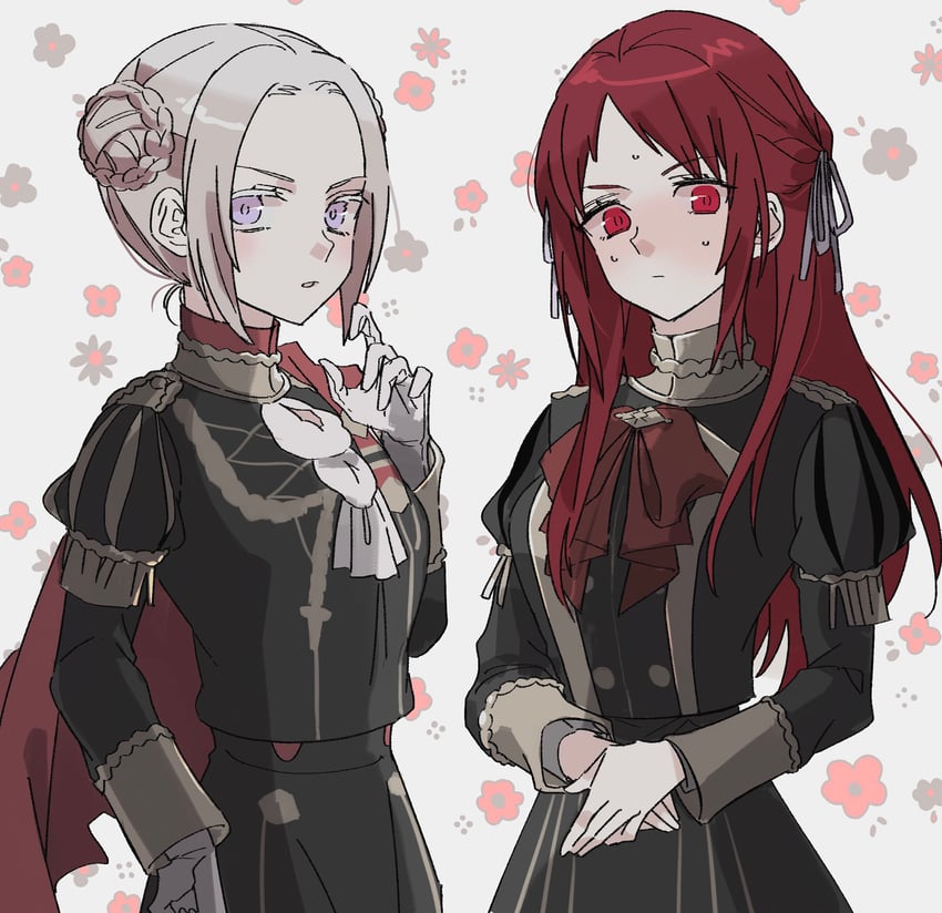 edelgard von hresvelg and monica von ochs (fire emblem and 2 more) drawn by illust_mi