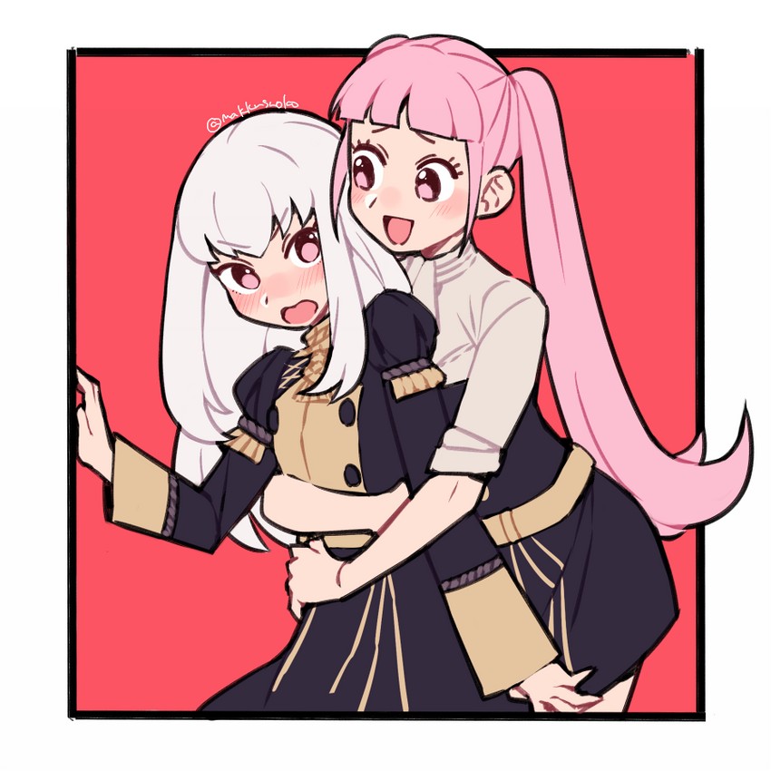 hilda valentine goneril and lysithea von ordelia (fire emblem and 1 more) drawn by do_m_kaeru