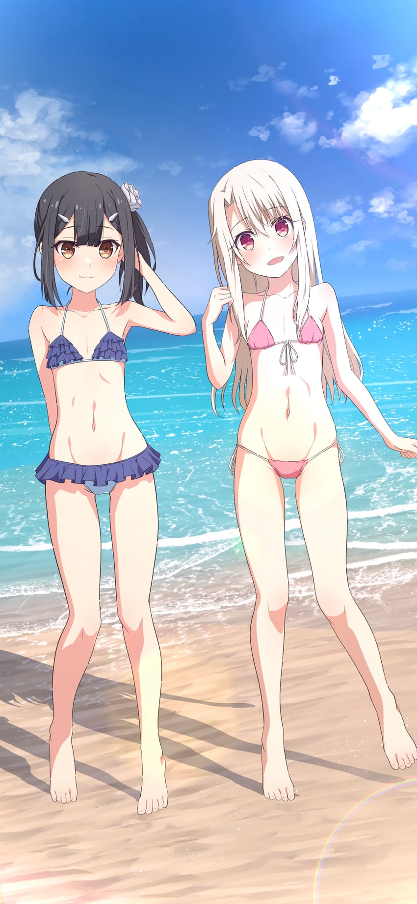 illyasviel von einzbern and miyu edelfelt (fate and 1 more) drawn by na-suke