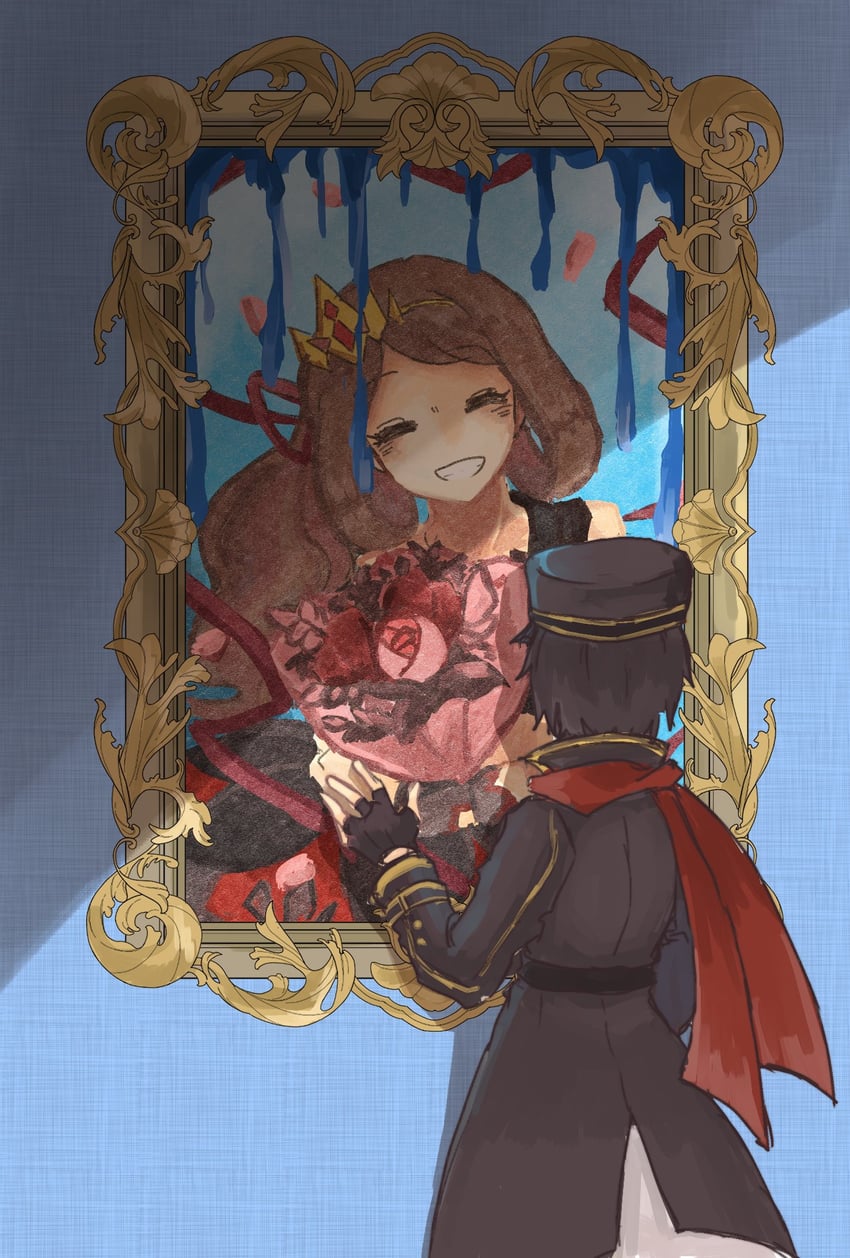 serena and calem (pokemon and 1 more) drawn by morisawa_tsuneka