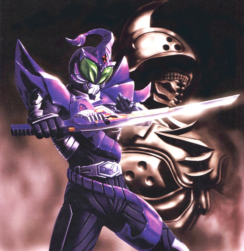 kamen rider sasword, kamishiro tsurugi, and scorpio worm (kamen rider and 1 more) drawn by hiro_(hibikigaro)