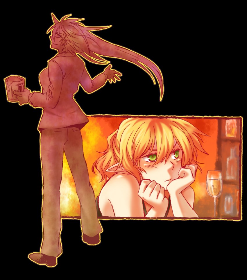 mizuhashi parsee and hoshiguma yuugi (touhou) drawn by re_ghotion