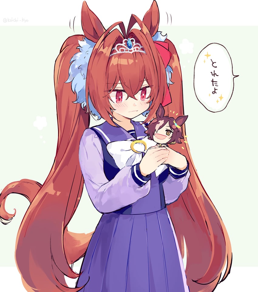 daiwa scarlet and vodka (umamusume) drawn by touyama_soboro
